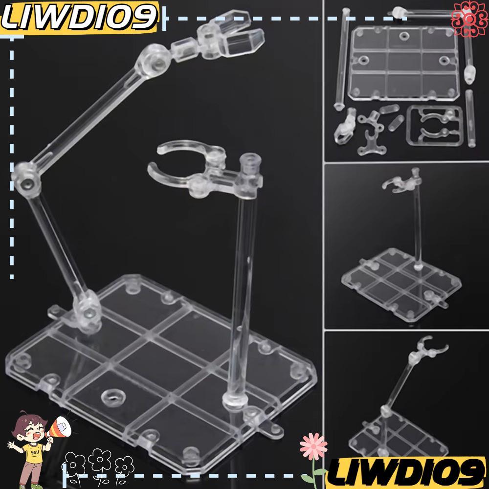 LIWD Action Figure ขาตั้งจอแสดงผล,โปร่งใสประกอบรุ่นกันดั้ม,เคลื่อนย้ายได้ PVC Rack รุ่นสนับสนุนขาตั้งตุ๊กตาอุปกรณ์เสริม