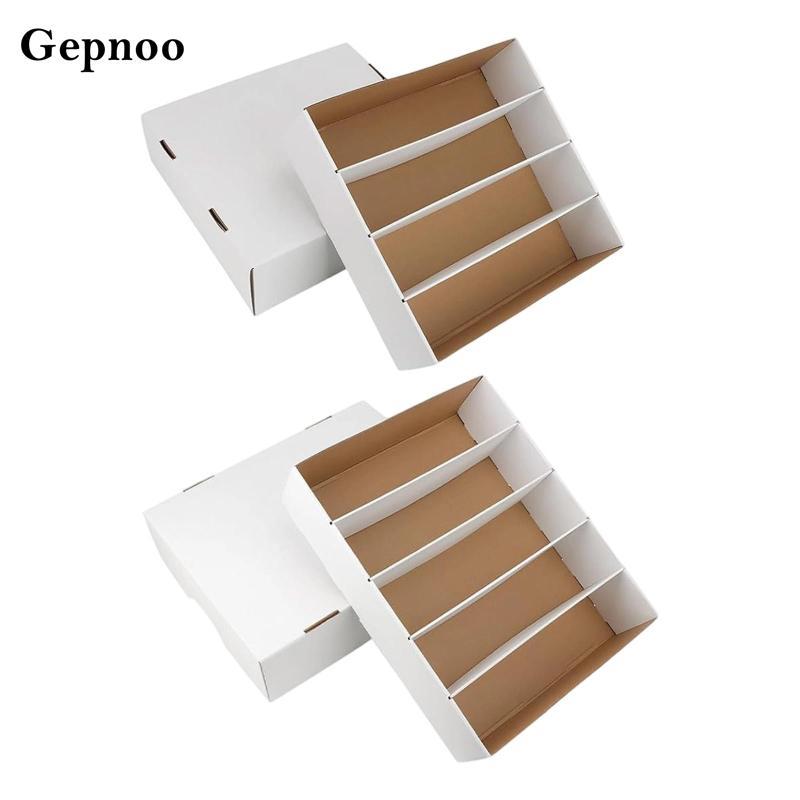 [Gepnoo] Card Deck Case Deck Case Strong Collectible with Multi Dividers Protective