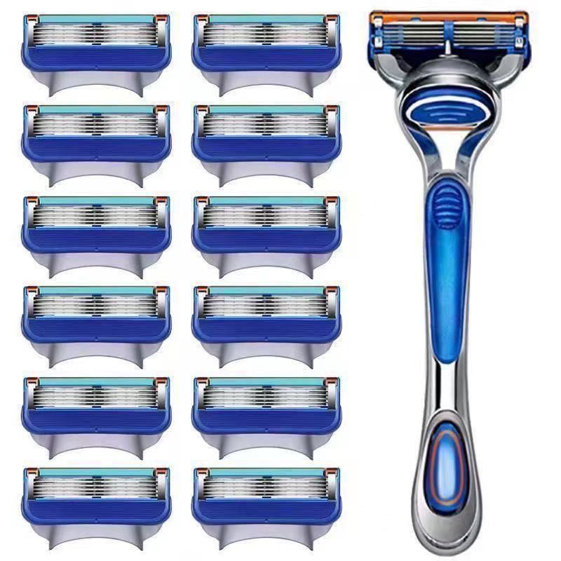 Five-Layer Universal Geely Razor Manual Razor Blade Mens Beard Blade Sharp Speed 5 Sharp Hidden Blad