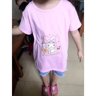 เสื้อยืดแขนสั้นน่ารักสำหรับเด็กหญิงและวัยรุ่น ไซส์ 100-170 ทำจากผ้าฝ้ายคุณภาพดี ออกแบบตามเทรนด์ใหม่ปี 2026