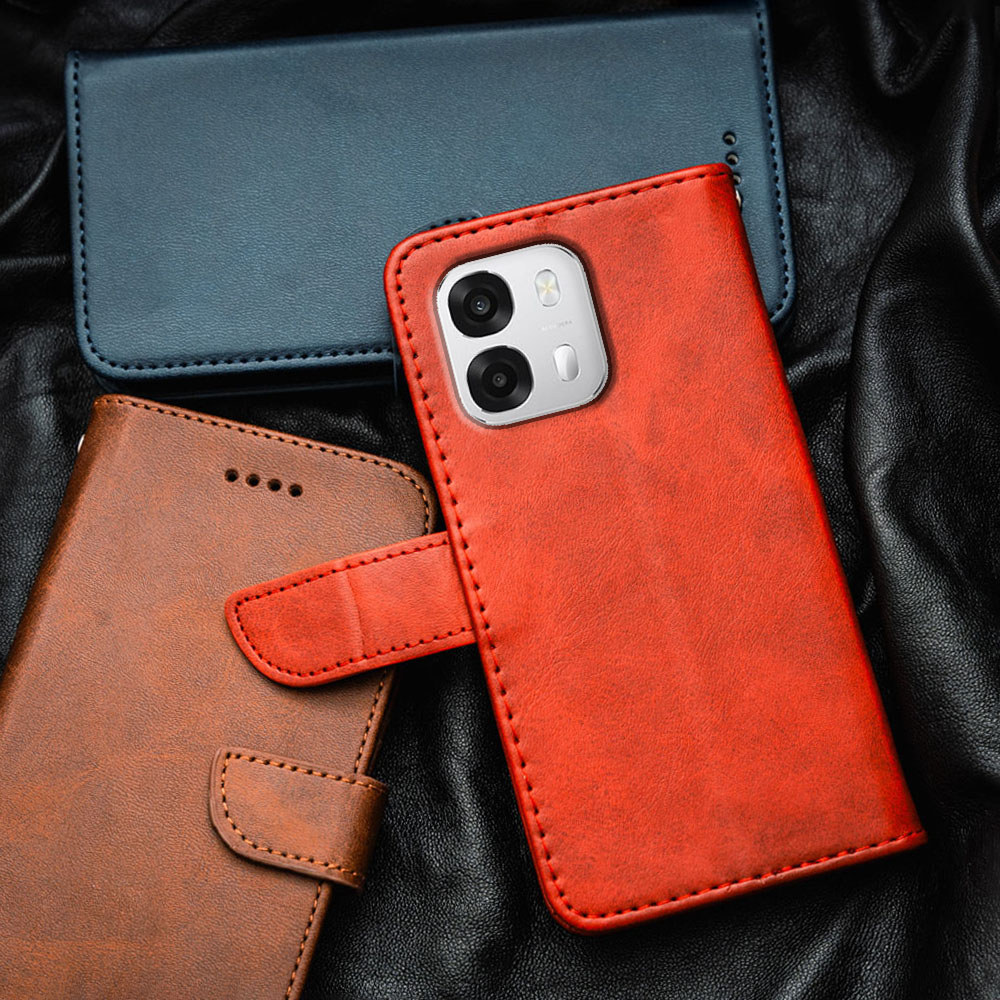 พรีเมี่ยมหรูหราหนังเคสโทรศัพท์สําหรับOppo A6s 4G 5G CPH2789 CPH2815 Flip-Topกระเป๋าสตางค์ในตัวผู้ถือKickstandกันกระแทก