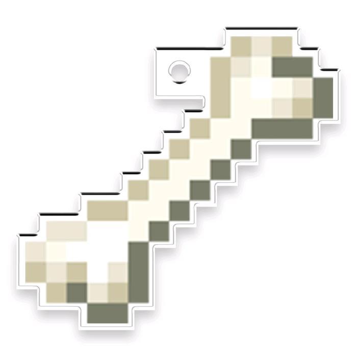 Ganci gantungan กระดูกอะคริลิค, แก้วขวด, ดาวเอนดี้, stell & flint, spyglass, totem Minecraft ketebalan 3mm 2mm a