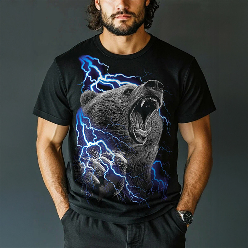 แฟชั่นSp5der worldwide 555555 TEE Printed Casual Short Sleeve T-Shirt