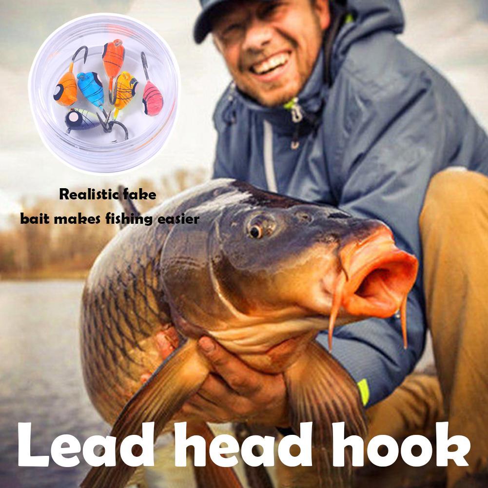 เรืองแสง Ice Fishing Jigs Mini Jig หัวล่อชุดตกปลาตกปลา Sinking เหยื่อสําหรับฤดูหนาว Panfish U6v0