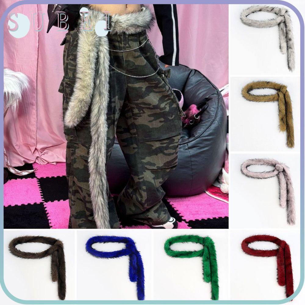 เข็มขัด Sukaa ฟลัฟฟี้ วอร์ม พังค์ แฟร์ สไตล์ฮิปฮอปยุค Y2K และกางเกงยีนส์