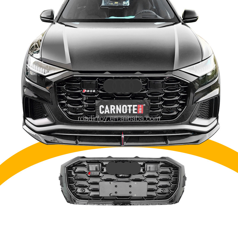 คุณภาพสูง 2018-2022 รถอุปกรณ์เสริม RSQ8 ด้านหน้า Grille สําหรับ Audi Q8 ย่างอัพเกรด RSQ8 กรอบ quattr
