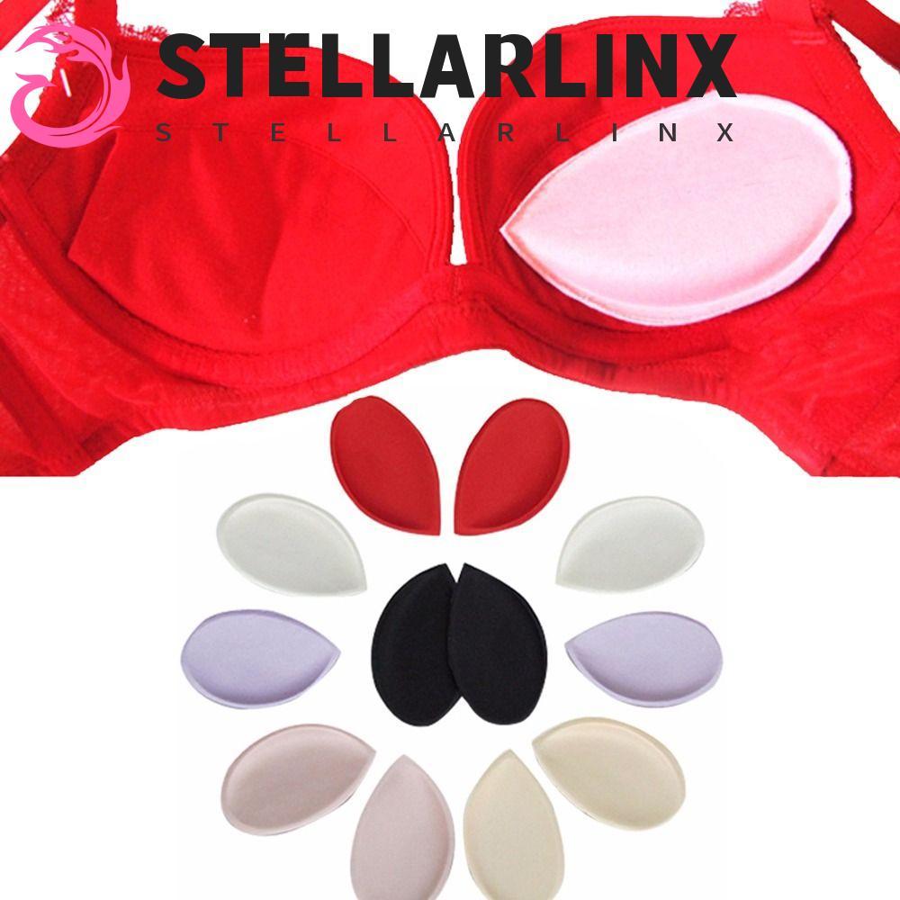 STELLARLINX ที่ถอดออกได้ Bra Pads น้ําหนักเบา Breathable Push-up สนับสนุนฟองน้ําหนา Lift Up Bra Pads