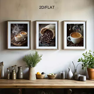โปสเตอร์พิมพ์ผ้าใบกาแฟคุณภาพสูง 3 ชิ้น/เซ็ต เหมาะสําหรับแขวนผนังร้านกาแฟและศิลปะร้านค้า โปสเตอร์ผ้าใบไร้กรอบเหมาะสําหรับสํานักงานและทางเดินศิลปะ