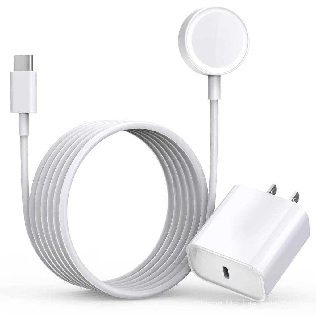Fast Charger สําหรับ Apple Watch Charger, USB C 20W iPhone Watch Charger Plug Adapter & Long 6.6FT i