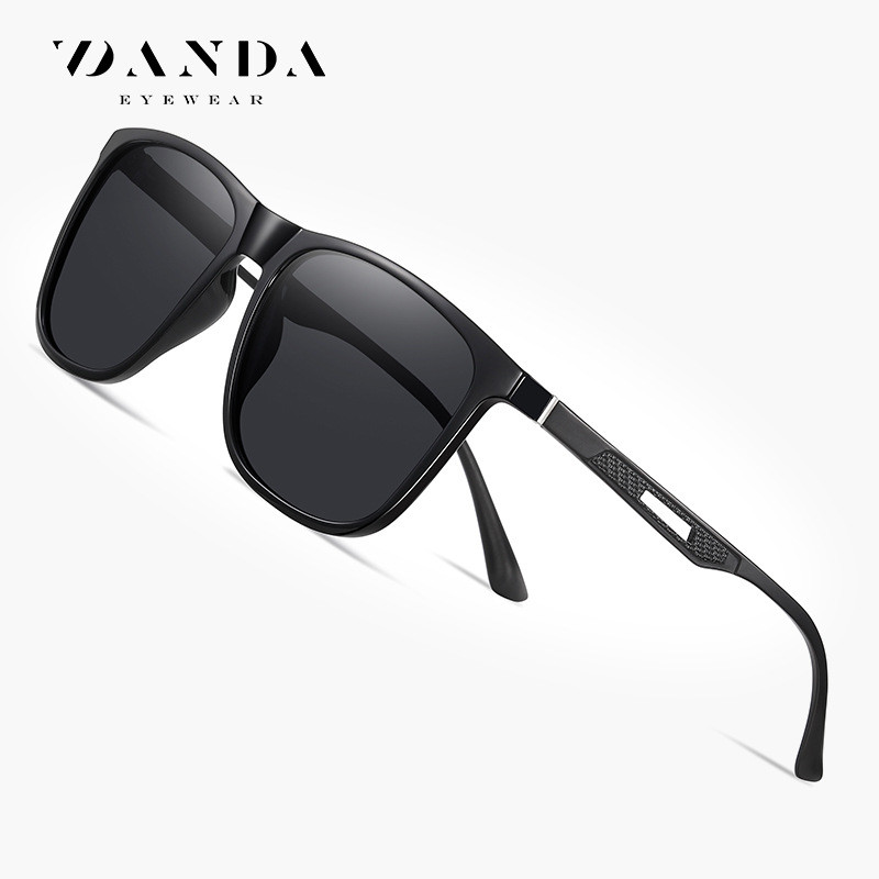 2020New Men's Square Frame Sunglasses with Aluminum-Magnesium Spring Fashion Sunglasses3333Polarized