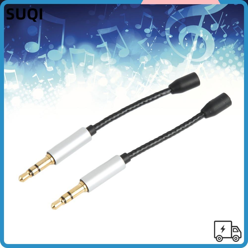 SUQI 2PCS MMCX หญิง 3.5 มม.ชายสาย, OFC Core Lossless Sound MMCX ถึง 3.5 มม.อะแดปเตอร์สาย, Plug and P
