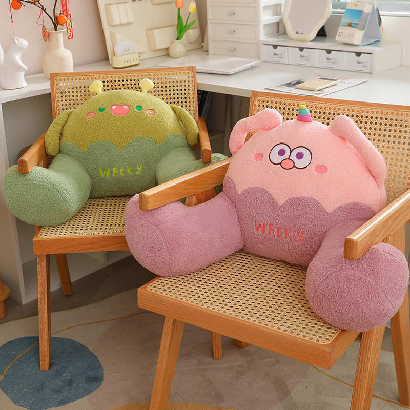 【Ready Stock】 Dopamine Monster Lumbar Pillow Bigfoot Bedside Soft Cushion Office Seat Back Lumber Pa