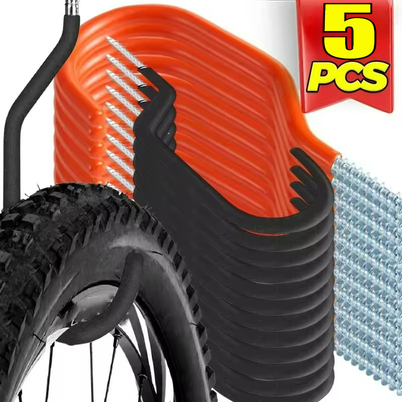 Heavy Duty ตะขอโลหะ Bike Wall Mount - Garage Organizer จักรยานที่จอดรถหัวเข็มขัด - Garden Indoor Ant