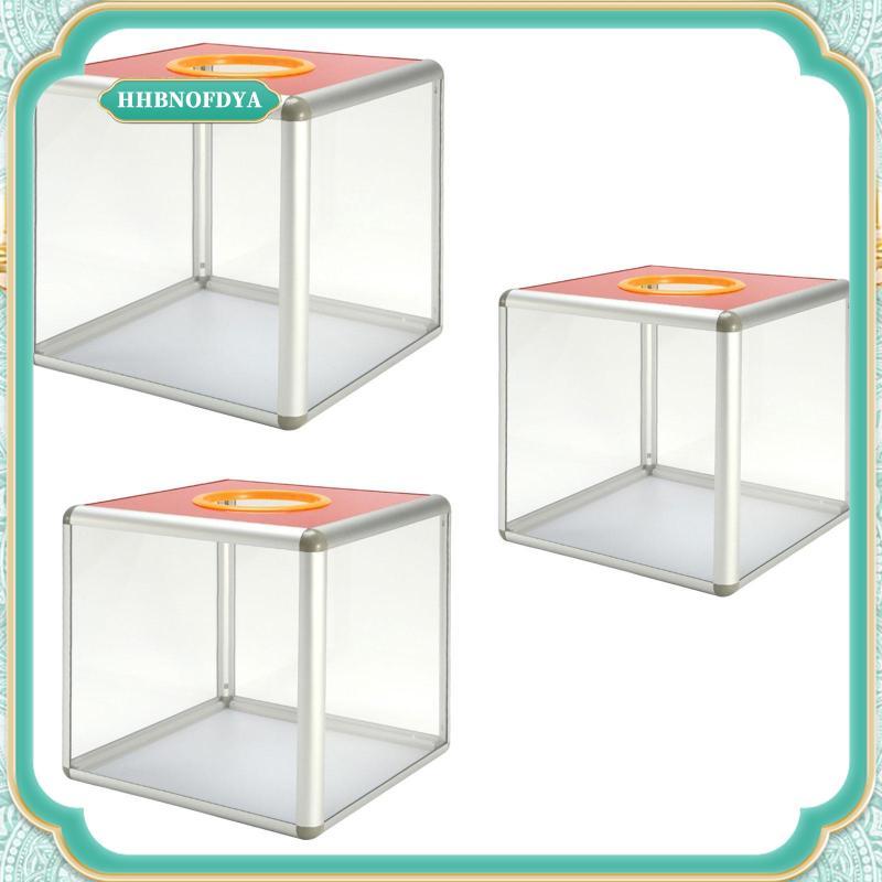 [hhbnofdya] Draw Box Voting Storage Container Lightweight Transparent Lottery Box Ballot Box