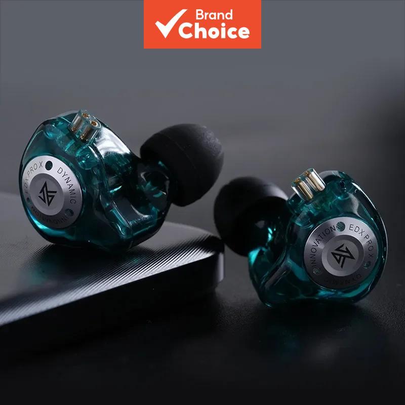 หูฟังแบบเสียบสาย KZ EDX Pro X หูฟังไฮไฟเบสสเตอริโอ หูฟังอินเอียร์สําหรับการแสดงสด