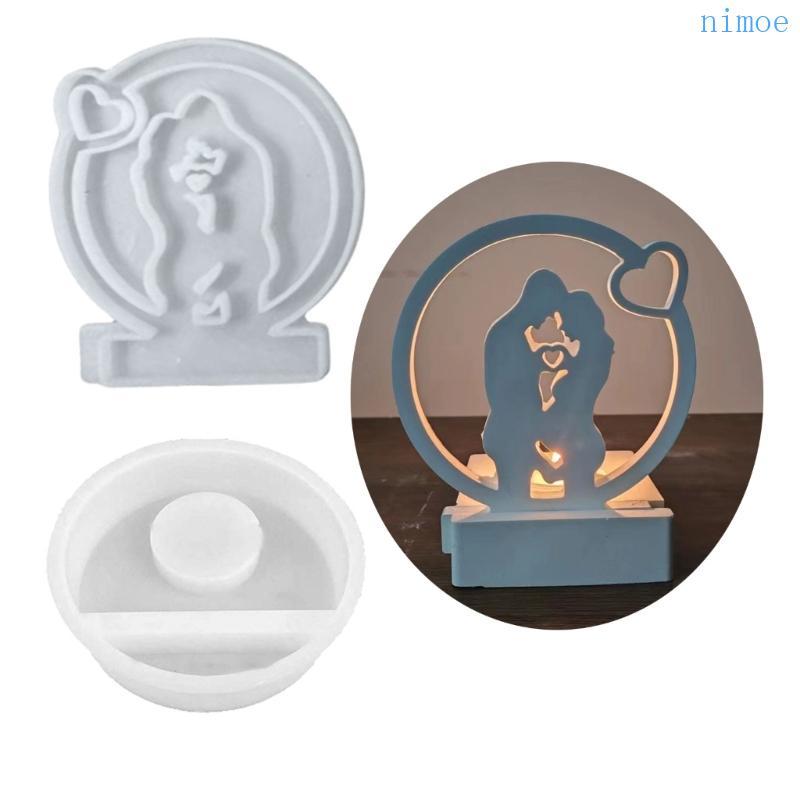 Nio Mother Day แม่พิมพ์เรซินสําหรับ DIY Craft Mother Day ผู้ถือแม่พิมพ์สําหรับ DIY Craft Holder เครื