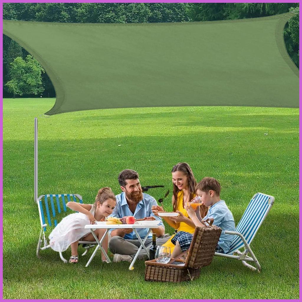 Canopy กันสาดสําหรับ Patio UV Block Shade Sail UV ทน Canopy กันสาด Shelter Square Sun Shade Sail สํา