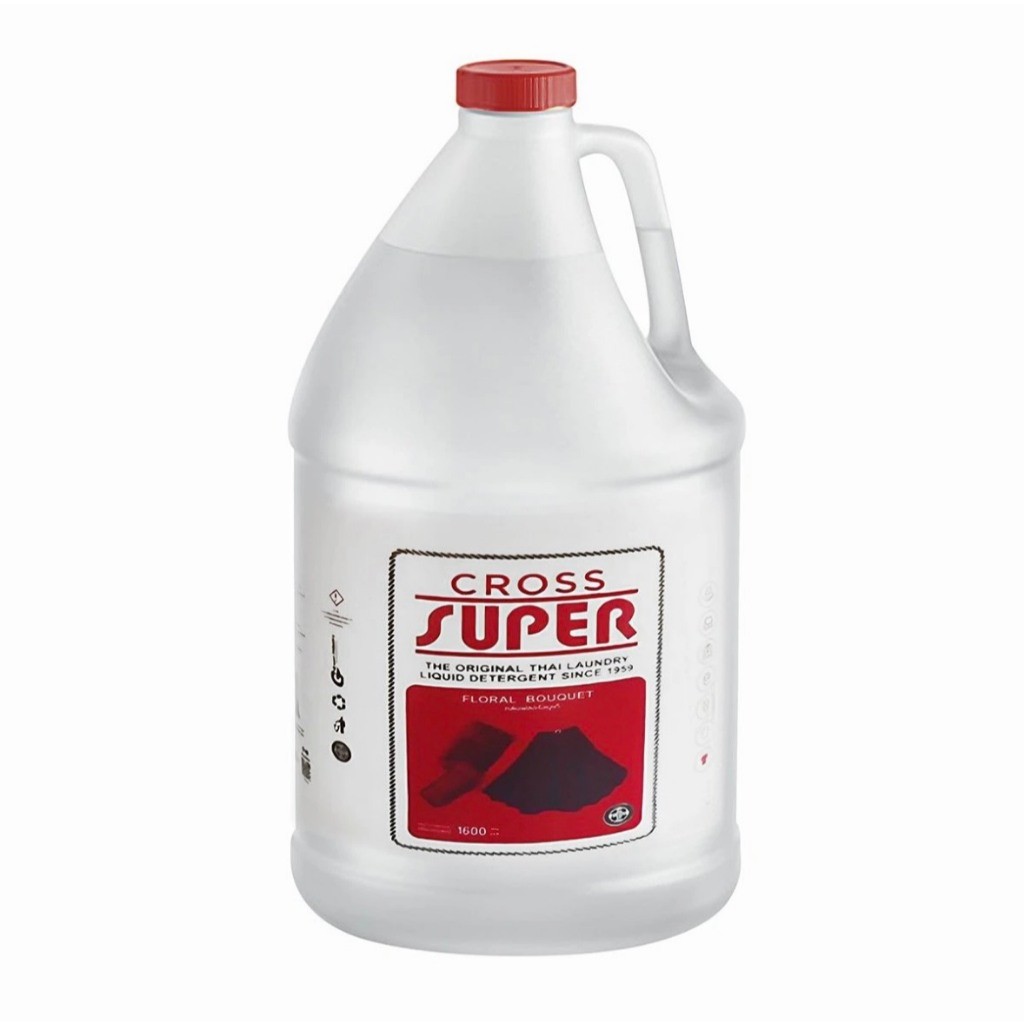 Cross Super ครอส ซุปเปอร์ น้ำยาซักผ้า กลิ่นฟลอรัลบูเก้ ขนาด 1600มล.