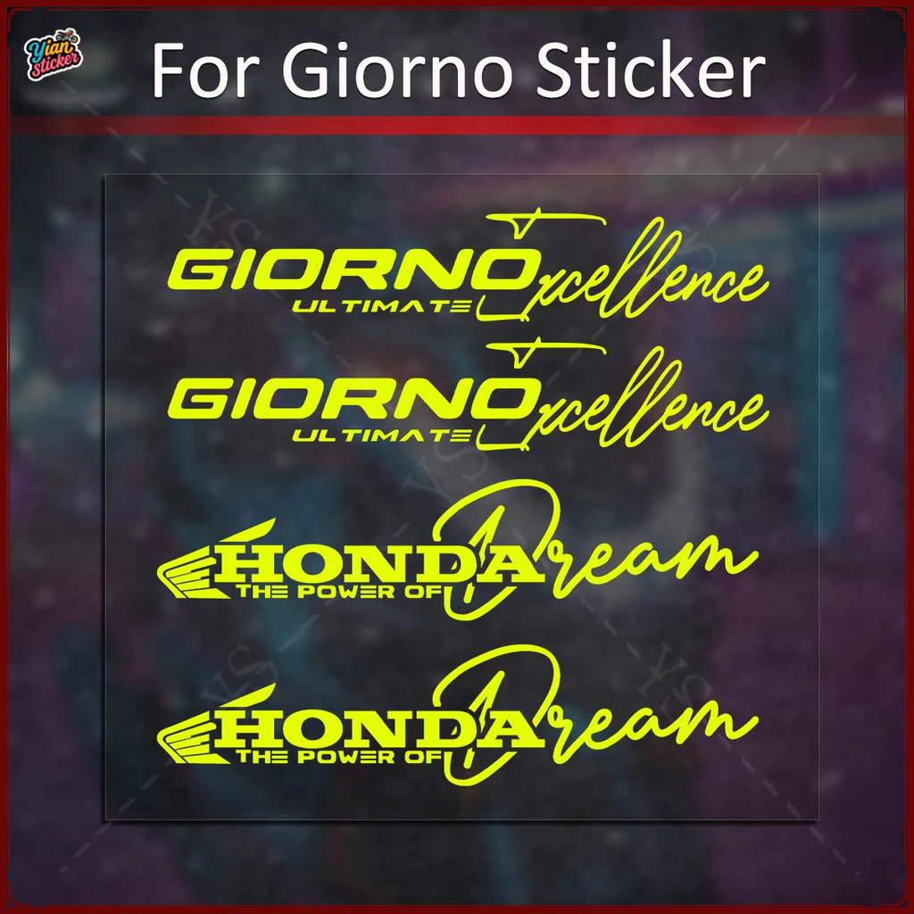 สติ๊กเกอร์สะท้อนแสง GIORNO หน้าหลัง 3D เรซิ่น thumbnail 6