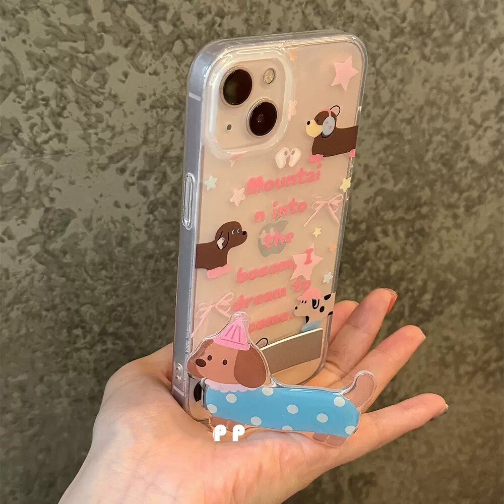 เคส samsung a55 5g เคส samsung a05 สุนัขไส้กรอกขาตั้งพับเหมาะสําหรับ S21FE Samsung S24 ultra เคสโทรศ