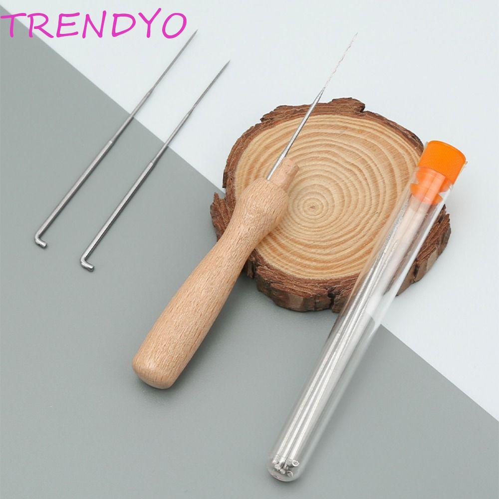 TRENDYO ขนสัตว์ Felting เข็มเครื่องมือ, DIY Craft Creative Felting เข็มชุด, Professional 3 ขนาด Felting เข็ม Handmade Starter Kit วัสดุผ้าอุปกรณ์เสริม