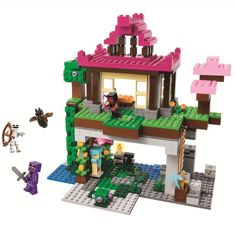 2022 Minifigure Minecraft Series Samurai Training Lot Boy ประกอบของเล่นบล็อกตัวต่อ Lego 3121