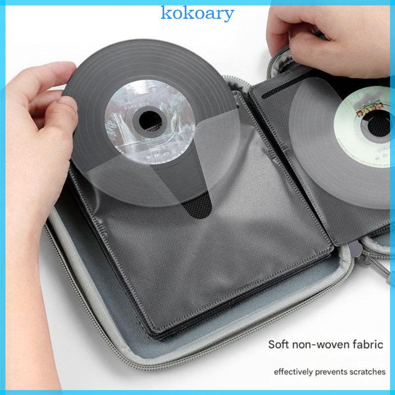 KOK CDs Case Bag Featuring Scratch Resistance Lining และความจุ Storage Solution สําหรับประเภทสื่อต่า