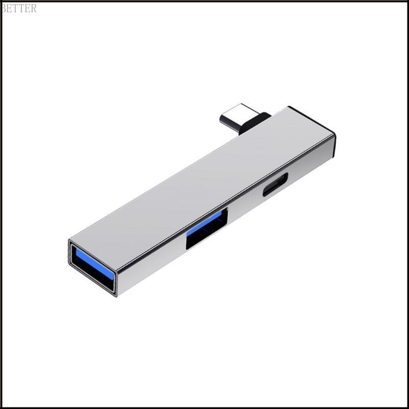 BETT Durability Aluminium USB C Hub USB C Splitter Type C ถึง Type C และ 2USB Port Hub สําหรับการบูร