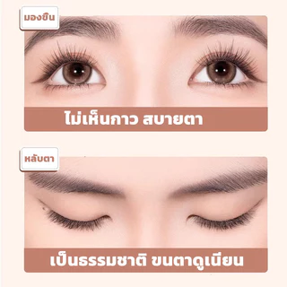 ขนตาปลอม กาวในตัว ติดง่าย เรียงเส้นสวย เป็นธรรมชาติ มีให้เลือกถึง 8 ทรง DIY ไม่ต้องใช้กาว ขนตาปลอม.