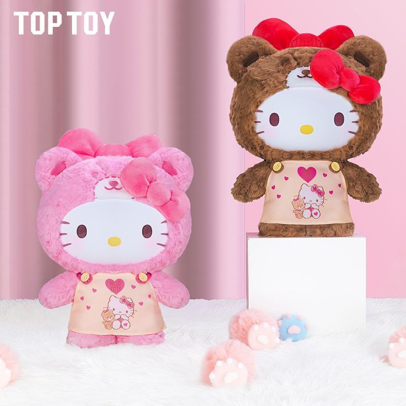 TOPTOY ของแท้ HelloKitty Caramel Pyjamas Peach Heart Pyjamas Series ตุ๊กตาตุ๊กตา