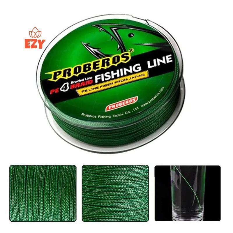 EZY 100M สายตกปลา 4 Strands Multifilament Super Strong Braided Wire 10-25LB Pe ปลาคาร์พสายตกปลาใหม่