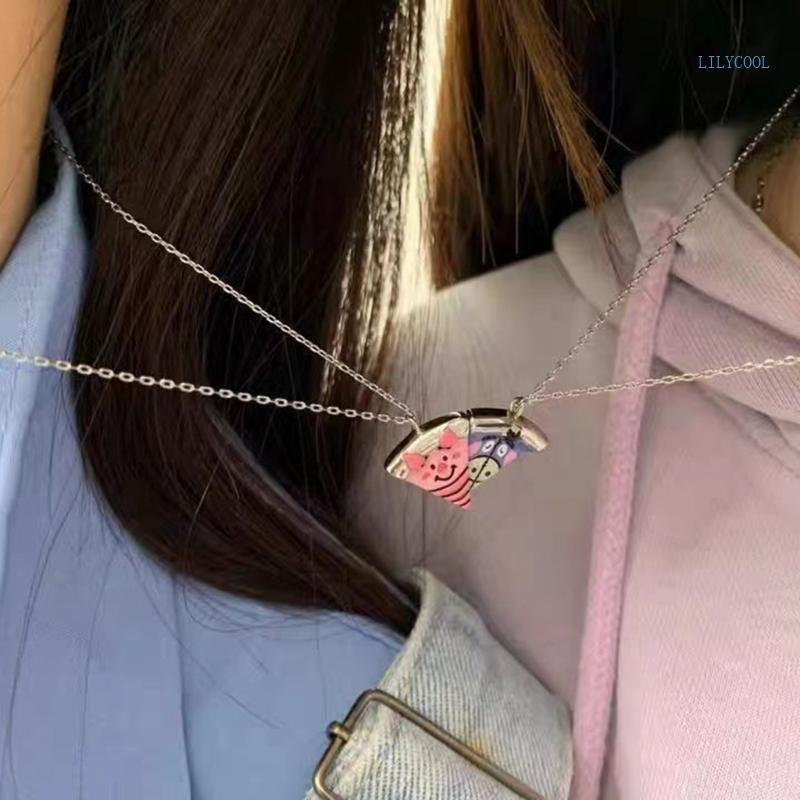 ชุดสร้อยคอมาagnaต 6PCS เครื่องประดับมิตรภาพ ของขวัญสำหรับคนสำคัญ