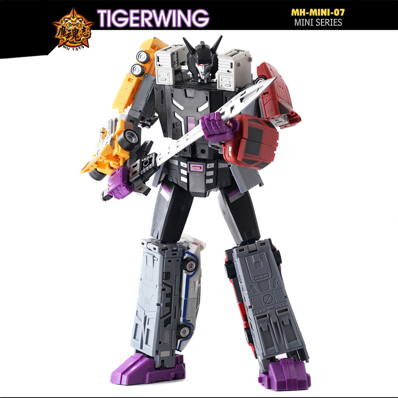 MH-MINI07 Flying Tigers ชุดรวมรถห้าในหนึ่งเดียวการเปลี่ยนรูปของเล่นรุ่น Blockade Robbry