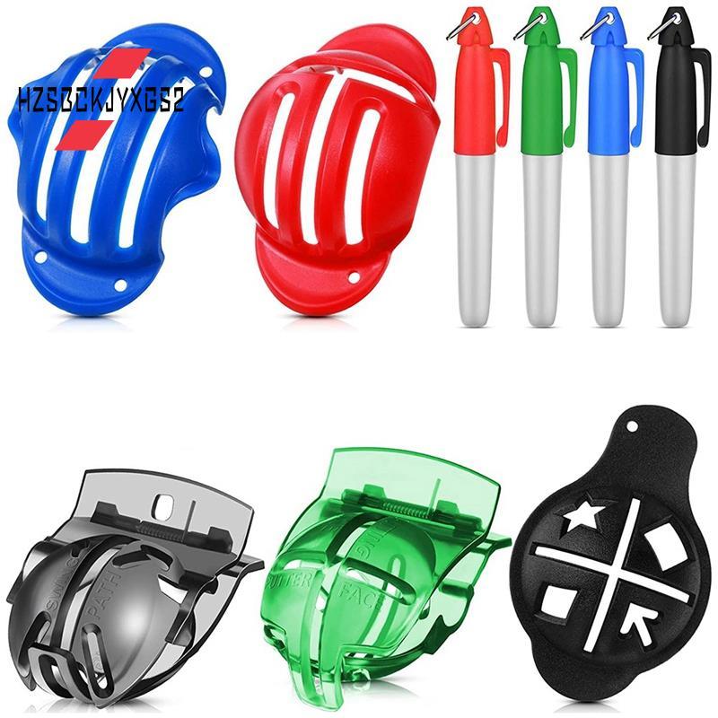 Hzsbckjyxgs25 ชิ้น Golf Ball Line Marker Liner และ 4 Golf Ball Marker ปากกา Golf Ball Marker Line Dr