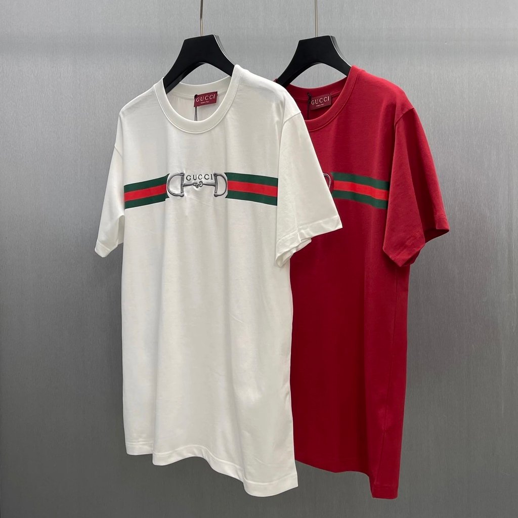 เสื้อสินค้า Casual logoguc Buckle สบายตกแต่งเดียวกันล็อคโบราณรอบคอ os Chi Letter ผู้ชายผู้หญิงประเภท