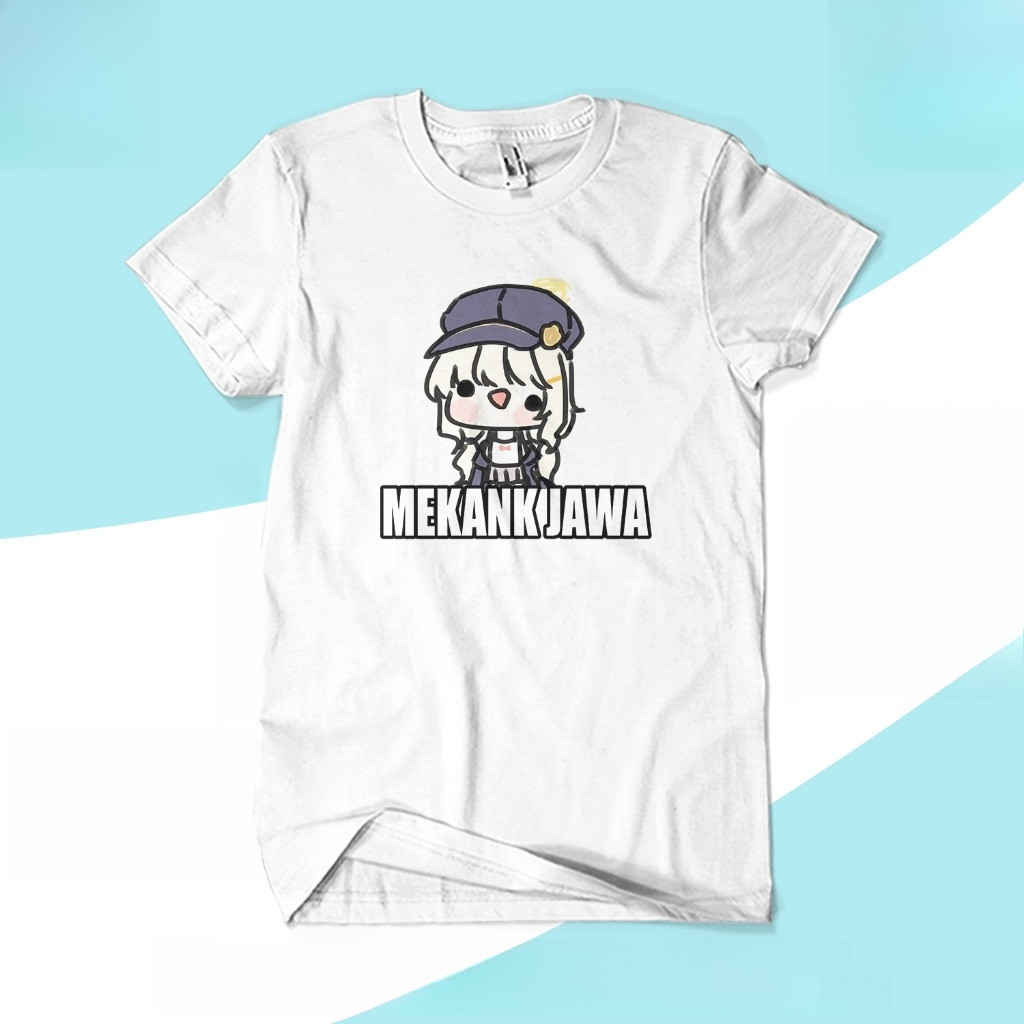 เสื้อยืด JAVA MECHANIC AOBA Blue Archive Meme / เสื้อยืดผ้าฝ้ายหวี