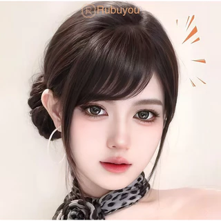 Rubuyou วิกผมวิกผมหน้าม้าจําลอง ไร้รอยต่อ น้ําหนักเบา มองไม่เห็น ดูเป็นธรรมชาติ สำหรับผู้หญิง-COD💕