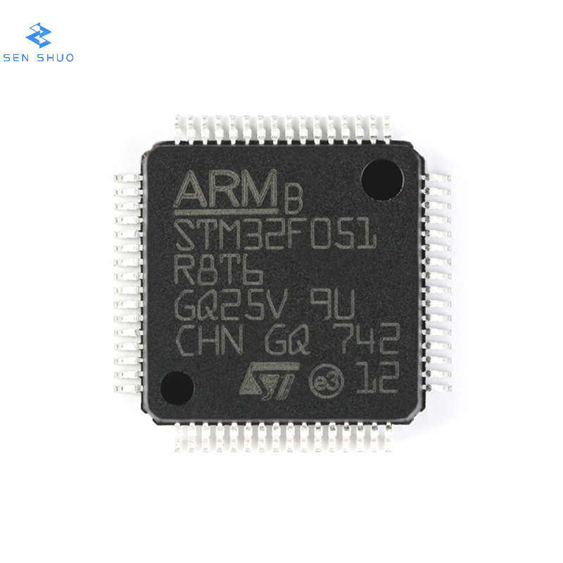 ของแท้ 100% STM32F051R8T6 LQFP-64 ARM Cortex-M0 32-Bit Microcontroller MCU ชิป