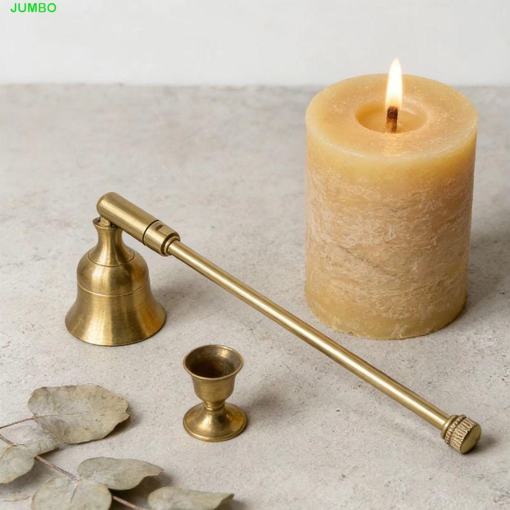 จัมโบ้ เทียน Snuffer, เครื่องดับเทียนแบบปรับได้โลหะหลากสี, ด้ามยาวแบบพกพา Swingable ปลอดภัย Extinguishing Wick เปลวไฟฝาครอบเทียนอุปกรณ์เสริม