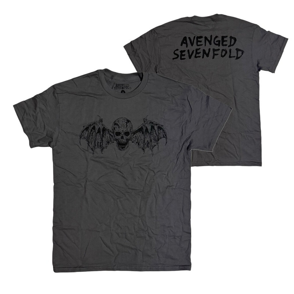 เสื้อวง AVENGED SEVENFOLD A7X - SKULL WITH WINGS (ลิขสิทธิ์แท้ USA)