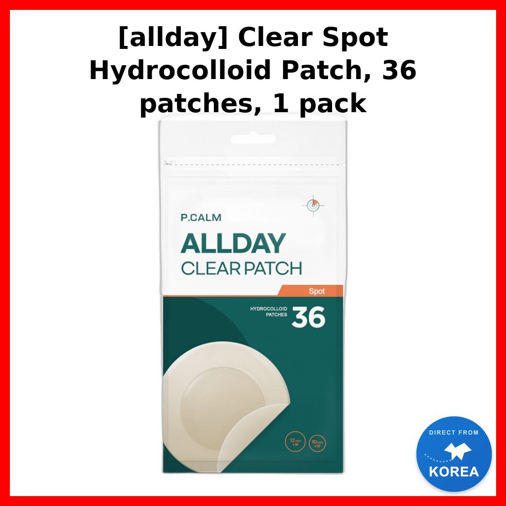 [allday] Clear Spot Hydrocolloid Patch 36 แผ่น 1 แพ็ค / Korean Hydrocolloid Patch / Clear Acne Treat