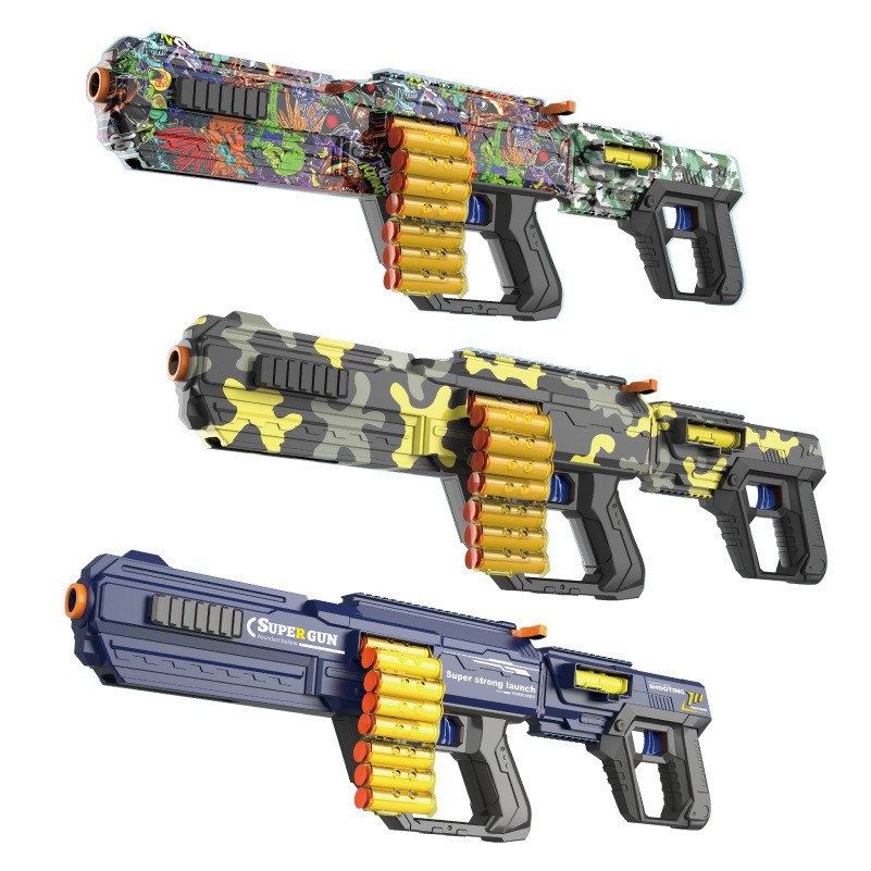 Spring-loaded shell-ejecting soft bullet gun CS Dual-Mode Battle Gun Toy for Boys, Children's Toy Ma