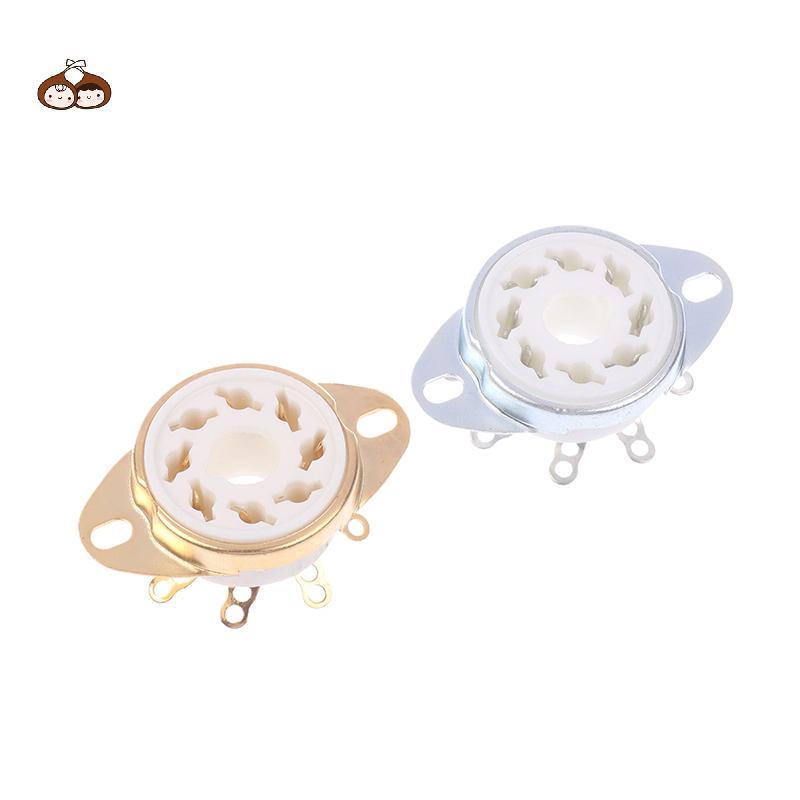 BEF 1 PC 8Pin GZC8-Y-6 Octal Tube Soet เซรามิควาล์วฐาน Ja สําหรับ KT88/6550/EL34/6P6P/6V6/6N8P/6SN7 