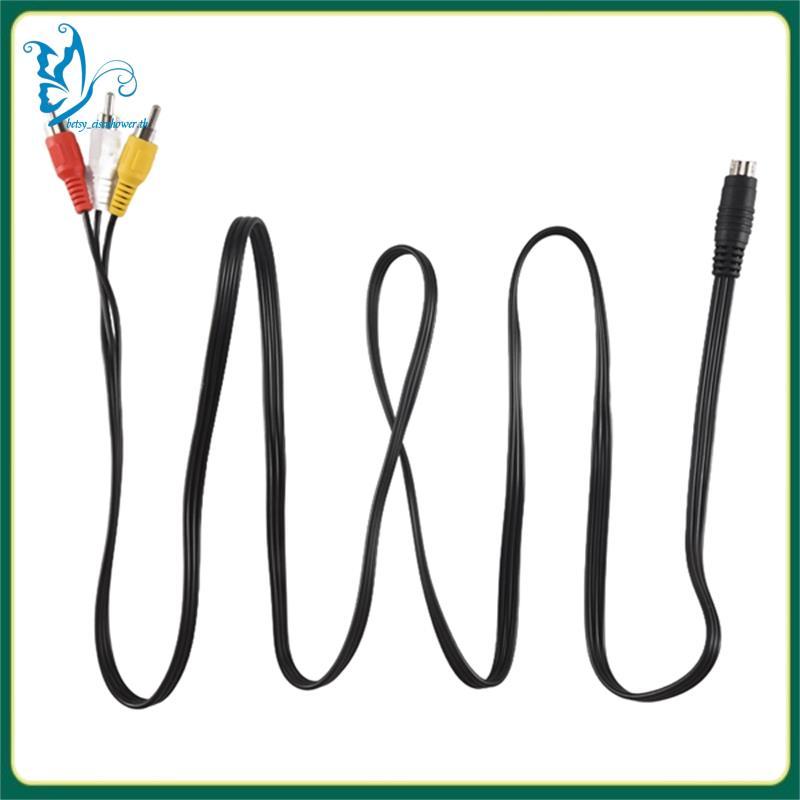 [betsy_eisenhower.th] 1.5M 4.9ft 3 Male to 4 Pin S-Video Male TV PC สายแปลง