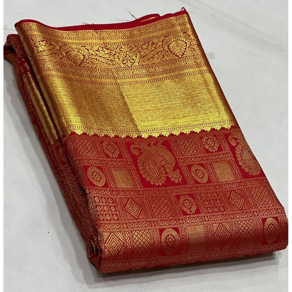 MK1376 SAREE FABRIC TYPE: BANARASI SOFT SILK SAREE