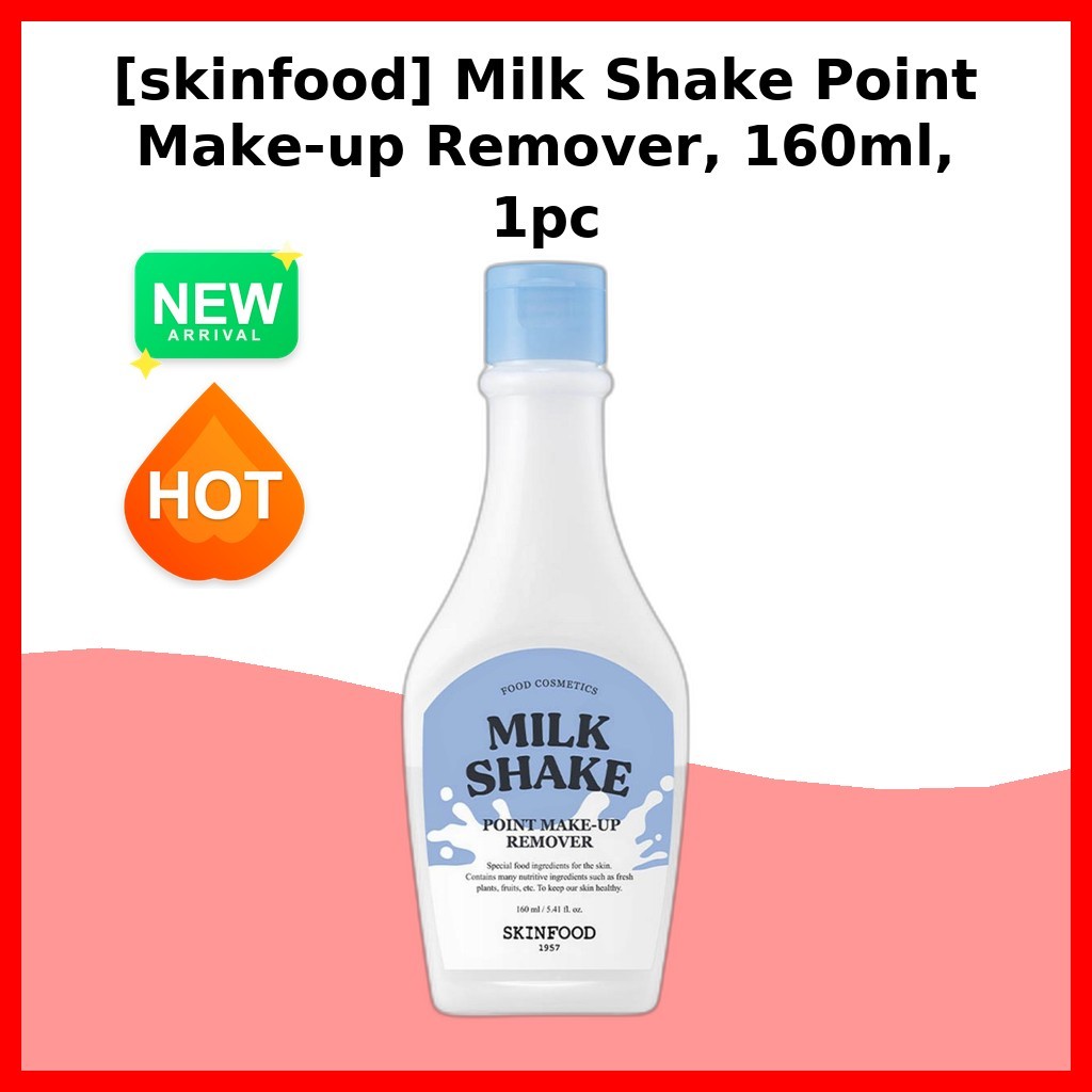 [skinfood] Milk Shake Point Make-up Remover, 160ml, 1pc / Korean Make-up Remover / สูตรอ่อนโยน by Mi