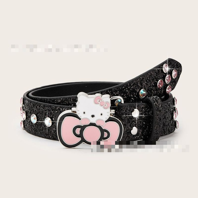 ชิ้นเพชรเข็มขัด y2 แฟชั่นกางเกงยีนส์อุปกรณ์เสริมเข็มขัด Helloki Tty Sweet Cool สไตล์ Bright K สาวร้อ