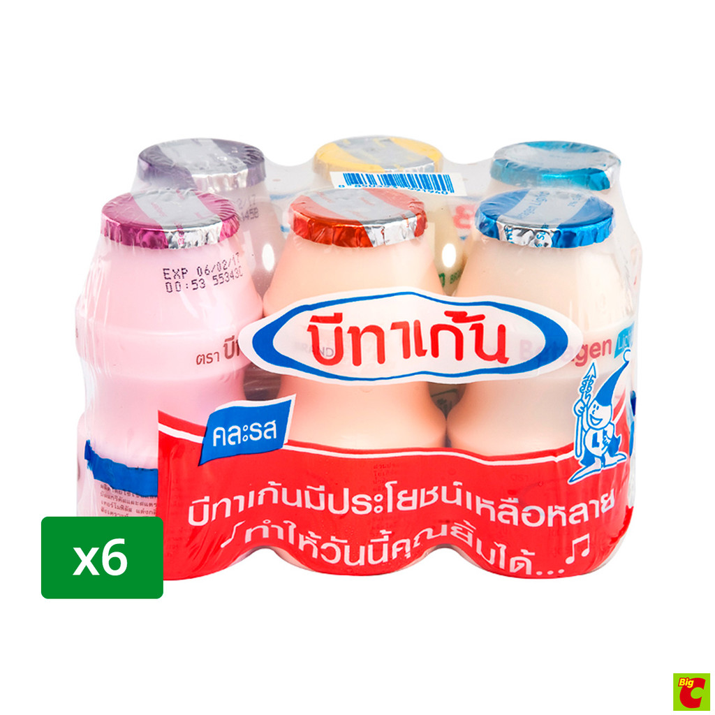 บีทาเก้น นมเปรี้ยวโยเกิร์ตพร้อมดื่ม 85 มล. แพ็ค 6 (สินค้าคละรส ไม่สามารถเลือกได้)