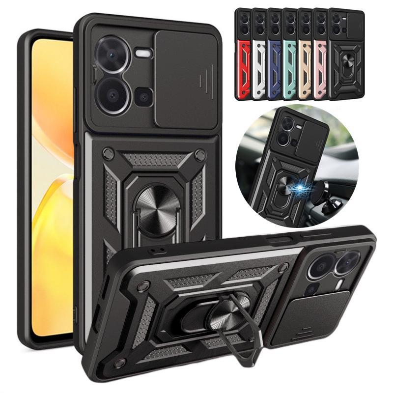 สไลด์เลนส์กล้องปกป้องFundaเหมาะสําหรับVivo Y35 Drop-proofเคสโทรศัพท์ใหม่สําหรับVivo Y16 Y75 Y15A Y15