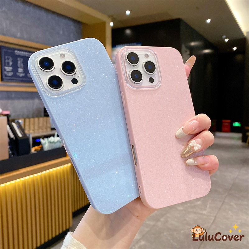 เกาหลีGlitterสีทึบเคสโทรศัพท์สําหรับVivo Y400 Pro Y300 Pro + Y300T Y300i Y200E Y200i Y200T Y100 Y04 